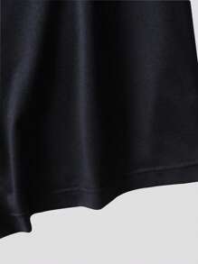 ROMWE MEN Street Life 男士汽車和字母圖案t恤 - 黑色 - 查看 4