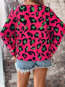 SHEIN LUNE 大碼豹紋印花襯衫 - 彩色 - 查看 2