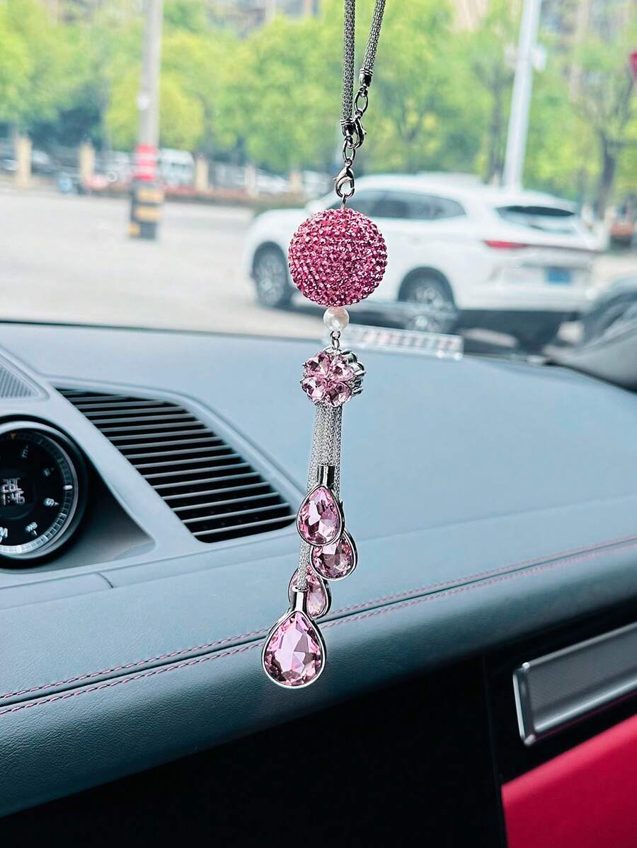 1 đồ trang trí treo xe bằng kim cương giả - Nhiều màu - Xem 1