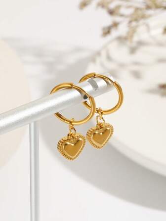 心形吊坠耳环 情人节、妈妈、母亲、母亲节、礼物