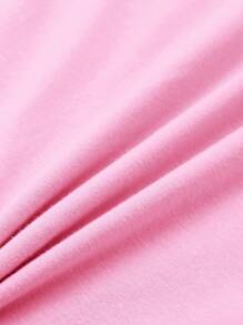 SHEIN Toddler Girls Solid Tank Top - Baby Pink - View 3