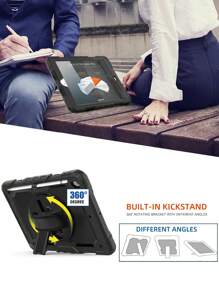 DANYCASE 平板电脑保护套适用于 iPad Air 11 13 M2 2024 Pro 11 13 M4 2024 iPad 7th 8th 9th 10.2 Air 5 Air 4 10.9 10th Pro 11 2nd 3rd 4th Pro12.9 4th 5th 6th - 黑色 - 查看 11