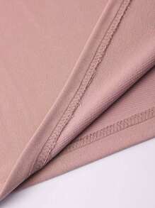 Manfinity EMRG Playera Floja Para Hombre Con Impresión De Lema Y Caricatura Con Hombros Caídos - Rosa - Ver 5