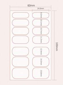 1張金屬亮絲美甲貼紙和1入組指甲銼 - 彩色 - 查看 4