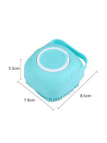1pc Multi-function Pet Bath Brush For Dog And Cat For Massage - Yellow - View 4