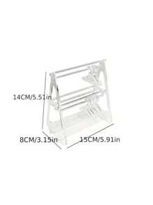 1 pieza Bisutería minimalista transparente Estante de exhibición de joya para casa - transparente - Ver 2