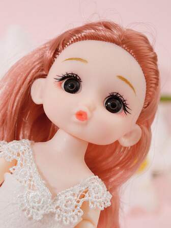 1pc Cartoon Girl Decor Keychain