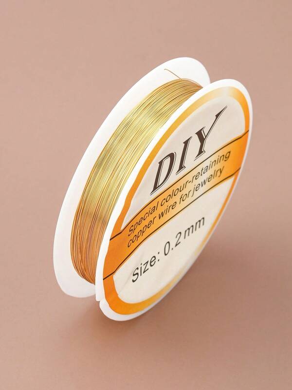 1 Roll Of 25m/roll 0.02cm Diy Metal Wire For Jewelry Making, Suitable For Bracelets And Necklaces