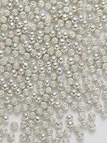 High-end Glass Seed Beads For Embroidery, Uniform Size - Silver - View 1