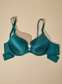 LUVLETTE Plus Dream Curve Support+ T-Shirt Push-Up Bra - Dark Green - View 2