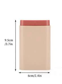 Hộp lưu trữ thuốc tối giản Hộp đựng thuốc du lịch Apricot , Hộp đựng thuốc nhỏ , Hộp đựng vitamin đựng thuốc cầm tay Hộp đựng bằng chứng chống ẩm , cho du lịch , cho gia đình , Đồ dùng sinh tồn Hộp đựng bùa móng tay - Màu be - Xem 5