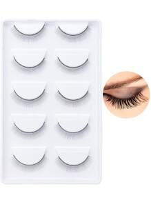 MyAoKuE-Up 5對超長假睫毛 - 黑色 - 查看 1