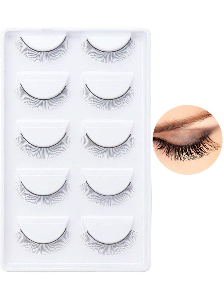 MyAoKuE-Up 5對超長假睫毛 - 黑色 - 查看 1