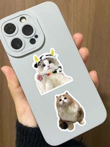 可爱猫咪系列水杯贴纸滑板电脑PVCDIY装饰 - 彩色 - 查看 1