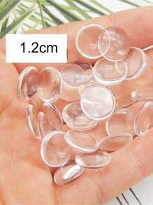 100pcs 12 MM Round Transparent Glass Cabochons