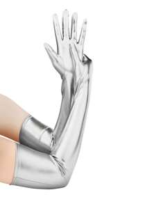 1pc Women's Easter Party Club Cosplay Dance Gloves Sexy Formal Elastic Long Gloves Vinyl Party Costume Gloves For Mother And Teacher Gifts