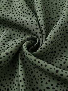 Celure Falda evasé con cintura elástica y estampado de confeti de talla grande