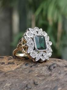 Nhẫn Trang Trí Đá Cubic Zirconia - Nhiều màu - Xem 1