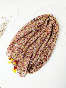 Cảm nhận mùa xuân hè in hoa Ditsy Khăn choàng tua khăn choàng khăn tắm biển - Nhiều màu - Xem 4