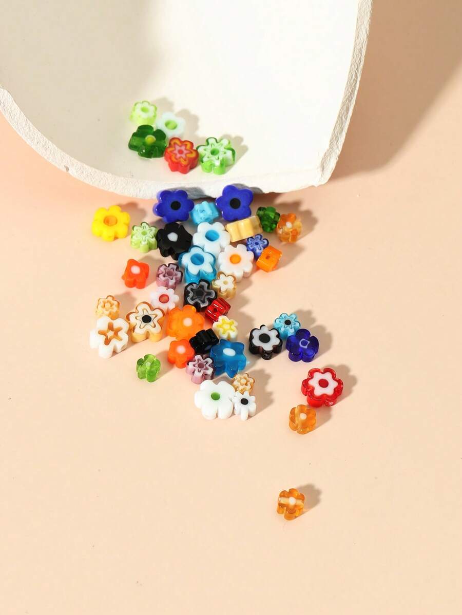 45pcs/Set Flower Design DIY Bead Valentines - Multicolor - View 1