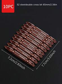 1set Hadfield Steel Screwdriver Drill Bit, Modern Magnetic Screwdriver Bit Set For Home - Multicolor - View 4