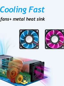 1pc 500W Car Power Inverter, 12V To 220V AC Converter - Black - View 5