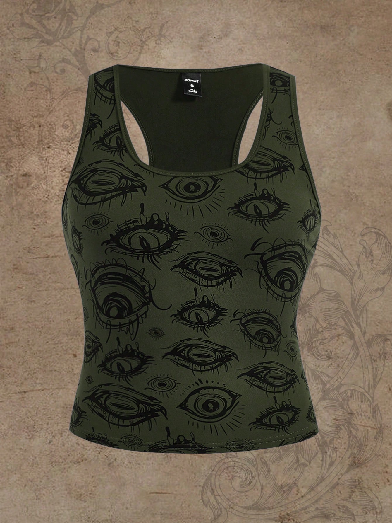 Eyes Print Tank Top