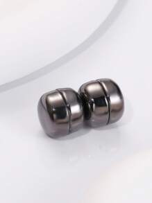 1套隨機派對禮物胸針披肩圍巾磁扣頭巾圍巾扣 - 槍黑色 - 查看 1