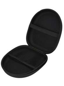 Headphone Bag Compression Resistant Eva Storage Bag Portable Storage Box Multi-Function Data Cable Storage Bag Wireless Earphones Bluetooth Earphones Headset Earbuds For Business,Travel,School,College,Office - Black - View 5