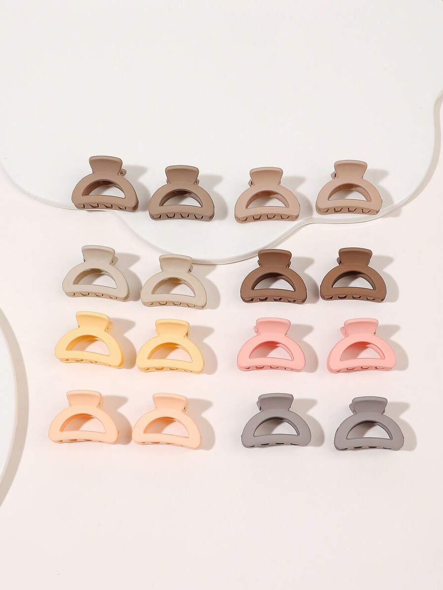 16 cái Sáp vuốt tóc nửa tròn có tông màu ấm mùa xuân Frosted 2,5 CM - Nhiều màu - Xem 1