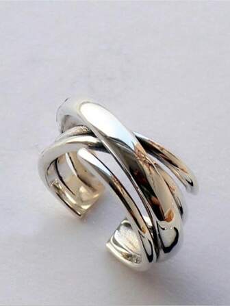 Bague ouverte croisé