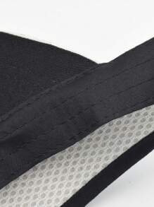 1pc Multicolor Unisex Mesh Crown Sun Hat For Outdoor - Black - View 8