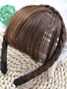 1pc Women Wig Decor Fashionable Headband For Hair Decoration - Brown - View 1