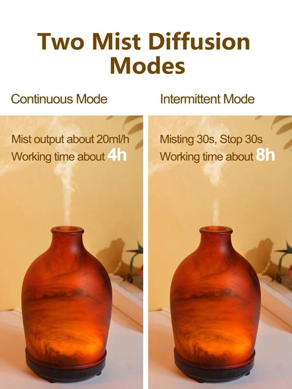 1pc ABS Essential Oil Diffuser, Modern Jar Shaped Electric Aroma