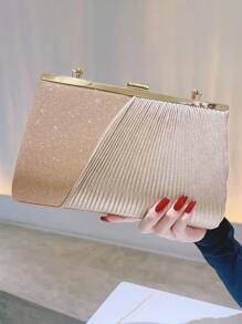 中等方包鏈條帶適用於舞會 - 玫瑰金 - 查看 3