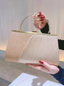 中等方包鏈條帶適用於舞會 - 玫瑰金 - 查看 2