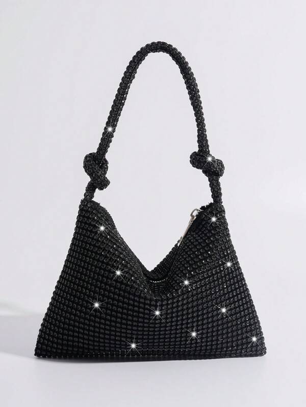 Glamorous Glitter Bling, Sequin, Luxury, Shiny Small Hobo Bag