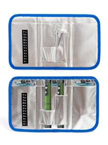 轻便便携的胰岛素冷藏袋，带拉链的药品储存整理器，适合旅行返校午餐盒午餐袋返校用品便当盒午餐袋家庭必需品午餐套装冷藏盒午餐盒袋