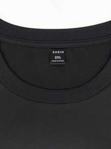 Manfinity Homme 男士字母圖案雙色T恤和短褲 - 彩色 - 查看 3