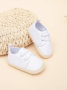 女嬰繫帶運動平底鞋適用於戶外 - 白色 - 查看 2