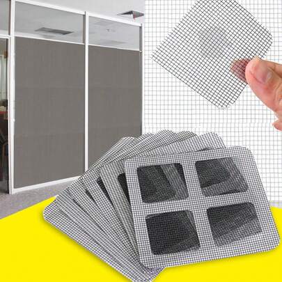 3 piezas/10 piezas Pegatinas de reparación de pantalla de ventana, parche de red antimosquitos, para reparar agujeros en pantallas y puertas