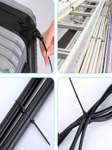 500入組/套混色紮帶家用多功能塑料自鎖設計紮帶 - 彩色 - 查看 4