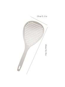 1 pieza Cuchara colador de plástico con mango largo - Blanco - Ver 7