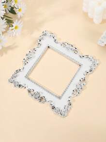 1pc Floral Decor Switch Outlet Wall Sticker, Stickers, Wall Decal, Vinyl Decal For Home Decorations, Spring Decoration Items Refresh Your Home, Festival Decoration Stickers Gifts Birthday Graduation - White - View 4