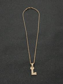 Hombres Collar con diseño de letra