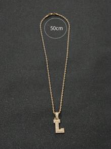 Hombres Collar con diseño de letra