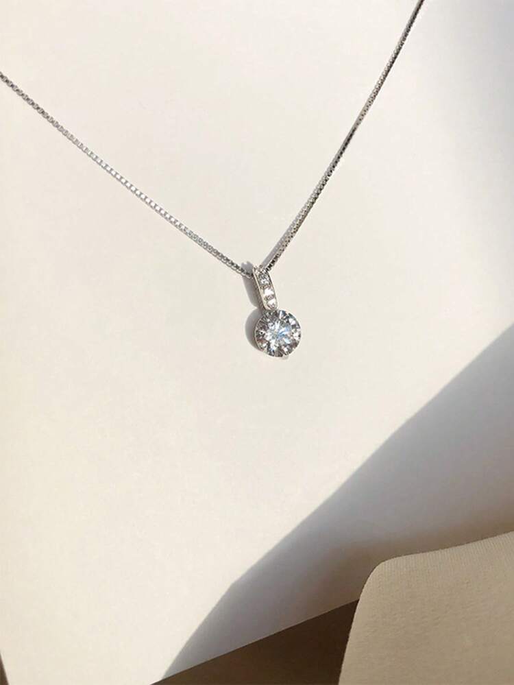 Cubic Zirconia Pendant Necklace