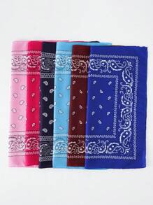 6pcs Kids Paisley Pattern Bandana For Daily Life - Multicolor - View 3