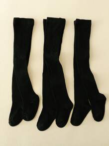 3 piezas Mallas a rayas blanco y negro para niños, adecuados para uso diario