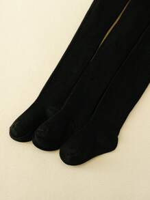 3 piezas Mallas a rayas blanco y negro para niños, adecuados para uso diario